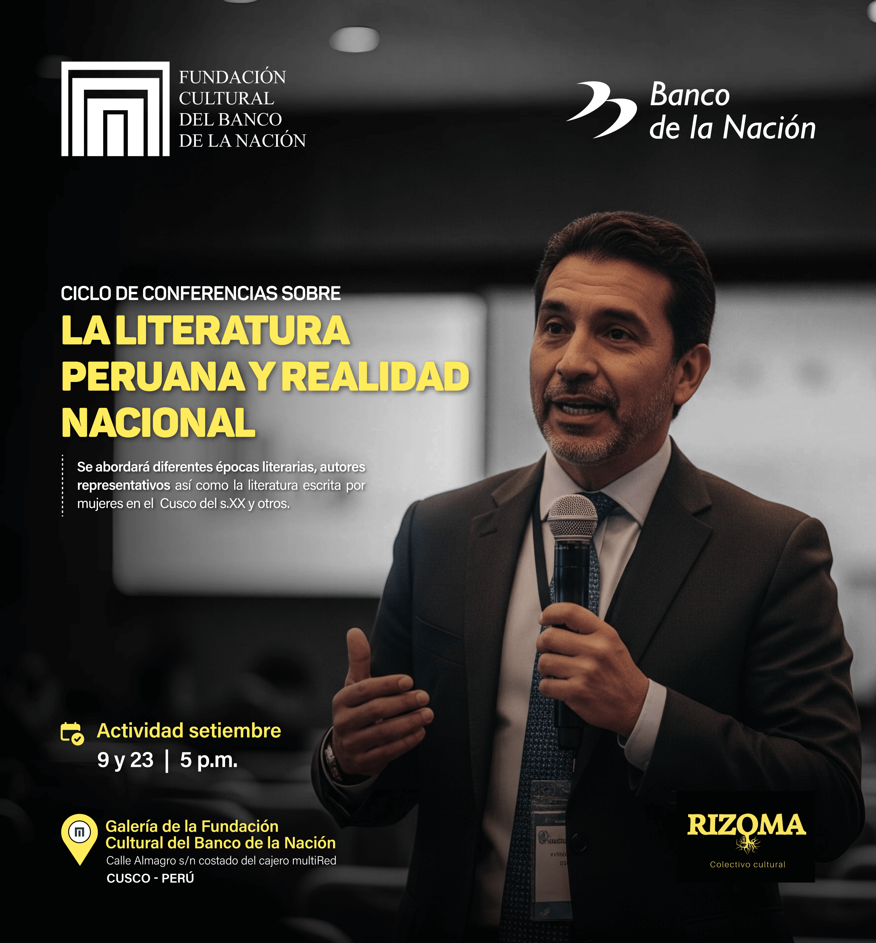 Ciclo de Conferencias sobre la literatura peruana y realidad nacional a cargo de Richard Mozo Pizarro