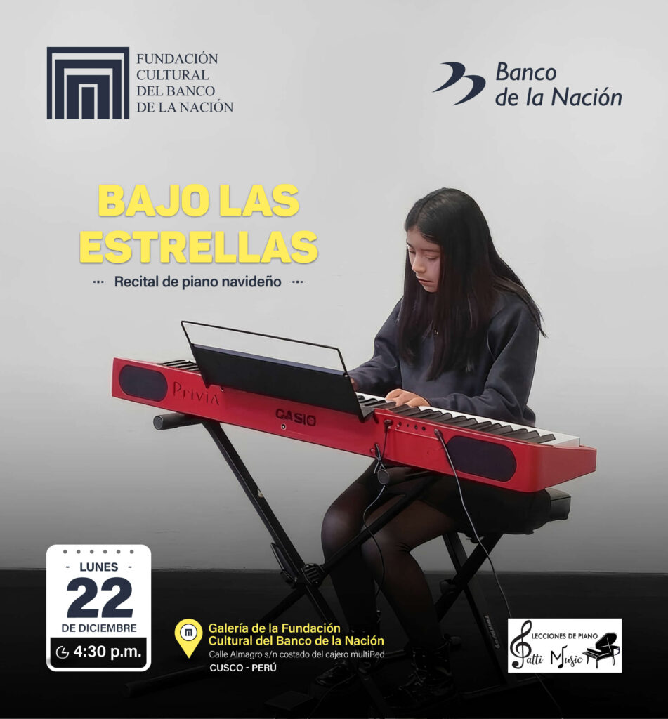 La Fundación Cultural del Banco de la Nación los invita al recital de piano “Bajo las estrellas”