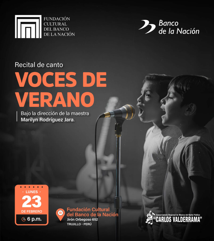 La Fundación Cultural del Banco de la Nación los invita al recital musical “VOCES DE VERANO”.