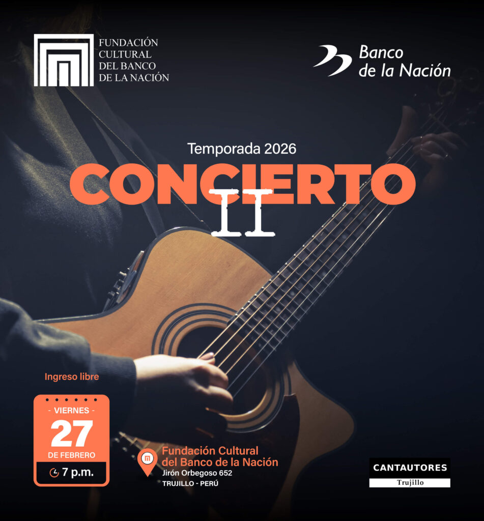 La Fundación Cultural del Banco de la Nación los invita al “II CONCIERTO DE LA TEMPORADA 2026”