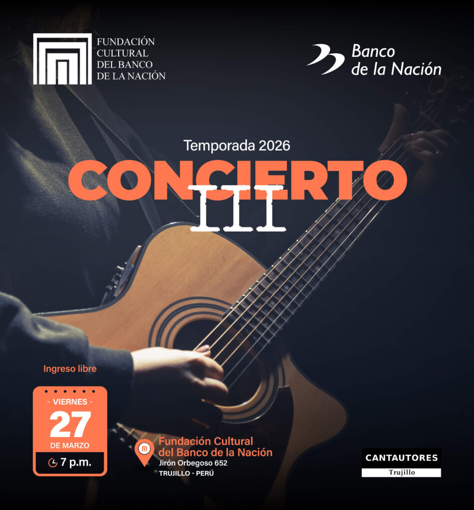 La Fundación Cultural del Banco de la Nación los invita al “III CONCIERTO DE LA TEMPORADA 2026”