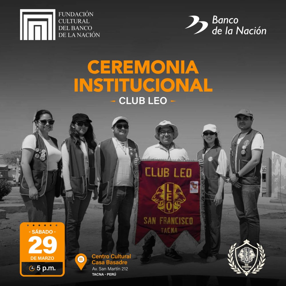 Juramentación de nuevos miembros del Club Leo - San Francisco Tacna